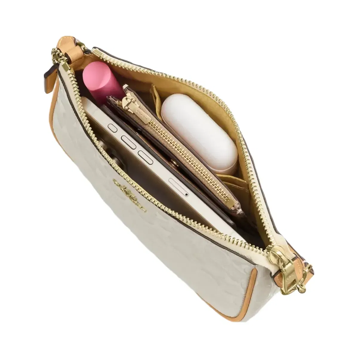 Coach Nolita 19 In Signature Leather With Charms in Gold Light Lemon
