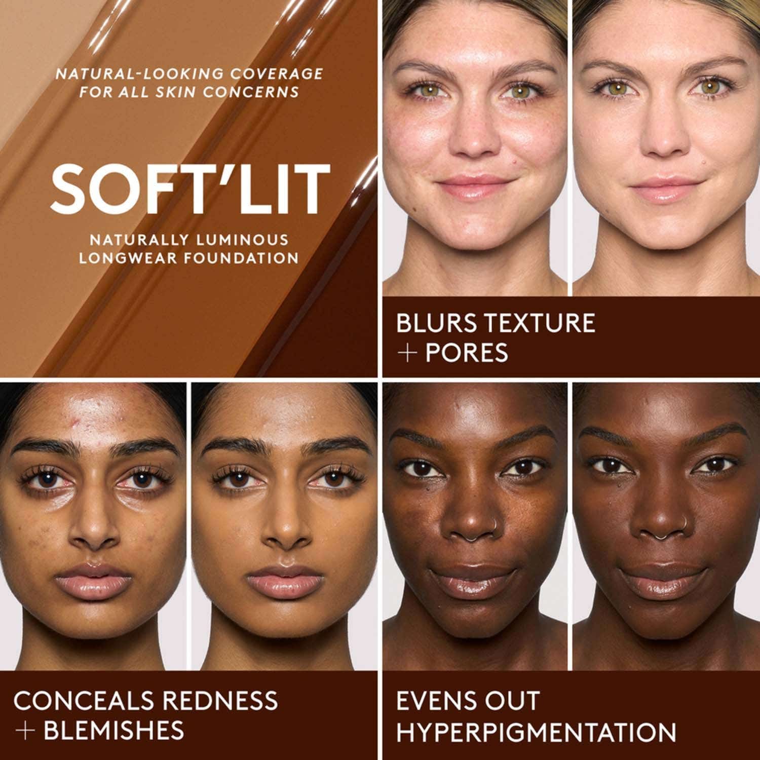 FENTY BEAUTY Soft'Lit Naturally Luminous Foundation - 360 (32 ml) - FENTY BEAUTY