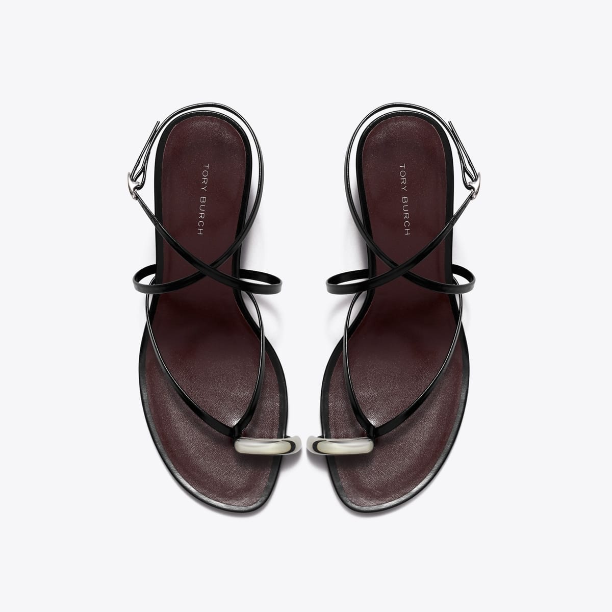 Pierced Multi-Strap Heeled Sandal