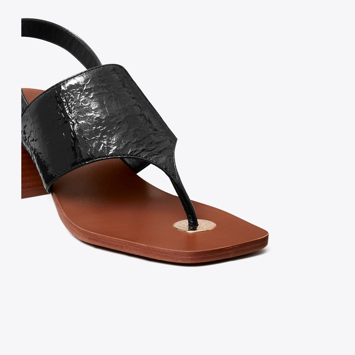Double T Coin Heeled Sandal