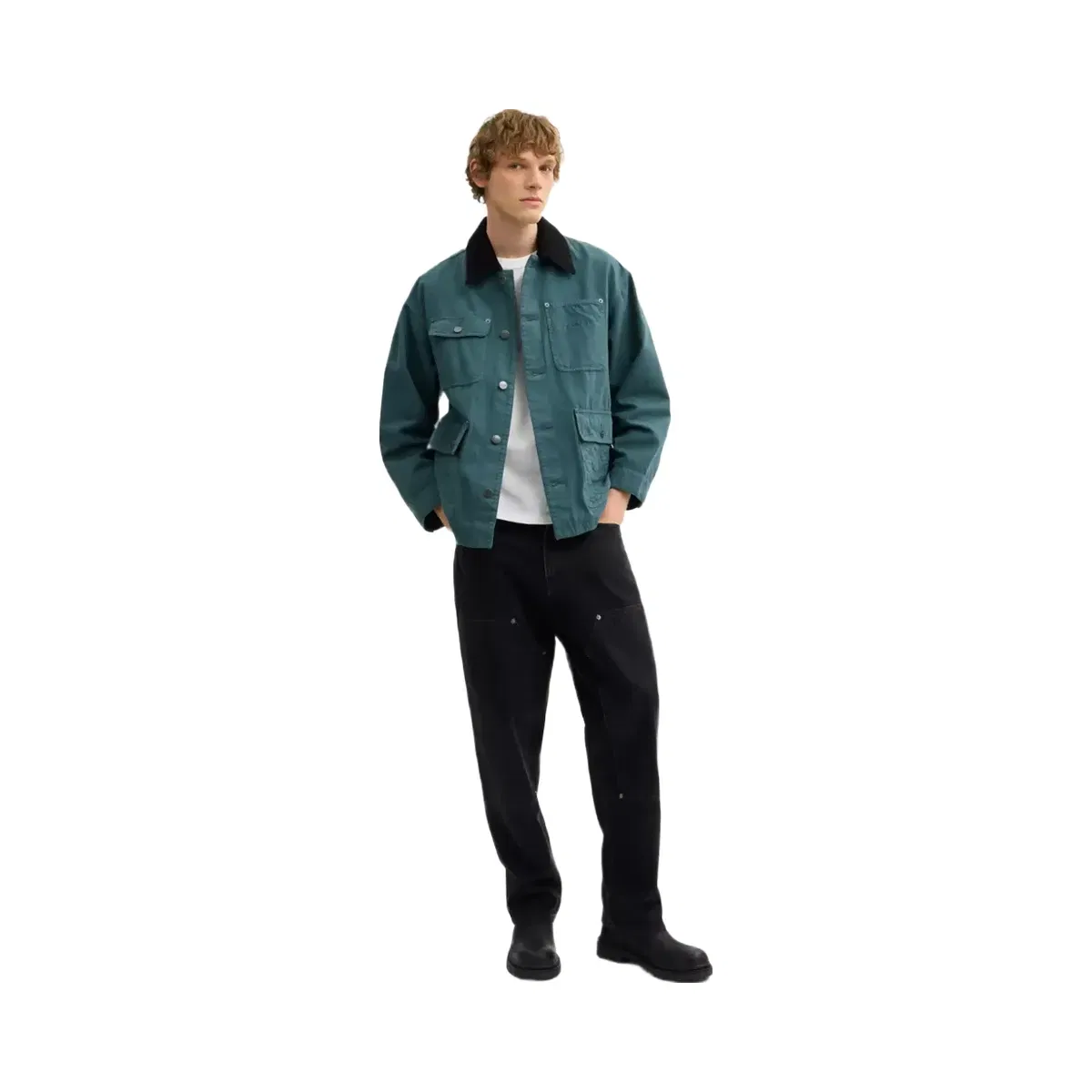 Coach Chore Coat in Washed Teal