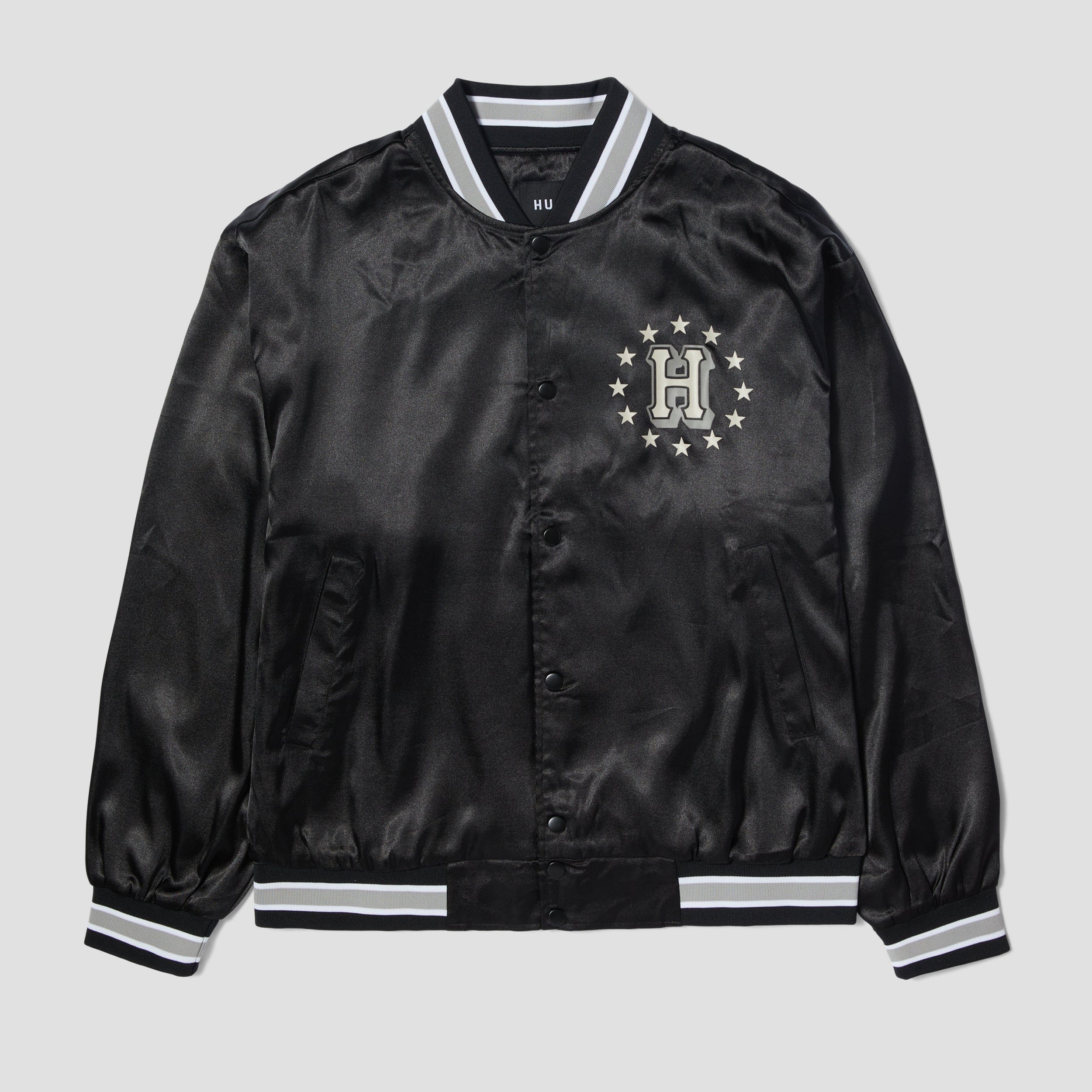 Huf Galactic Stack Baseball Jacket Black Price in India | Culture