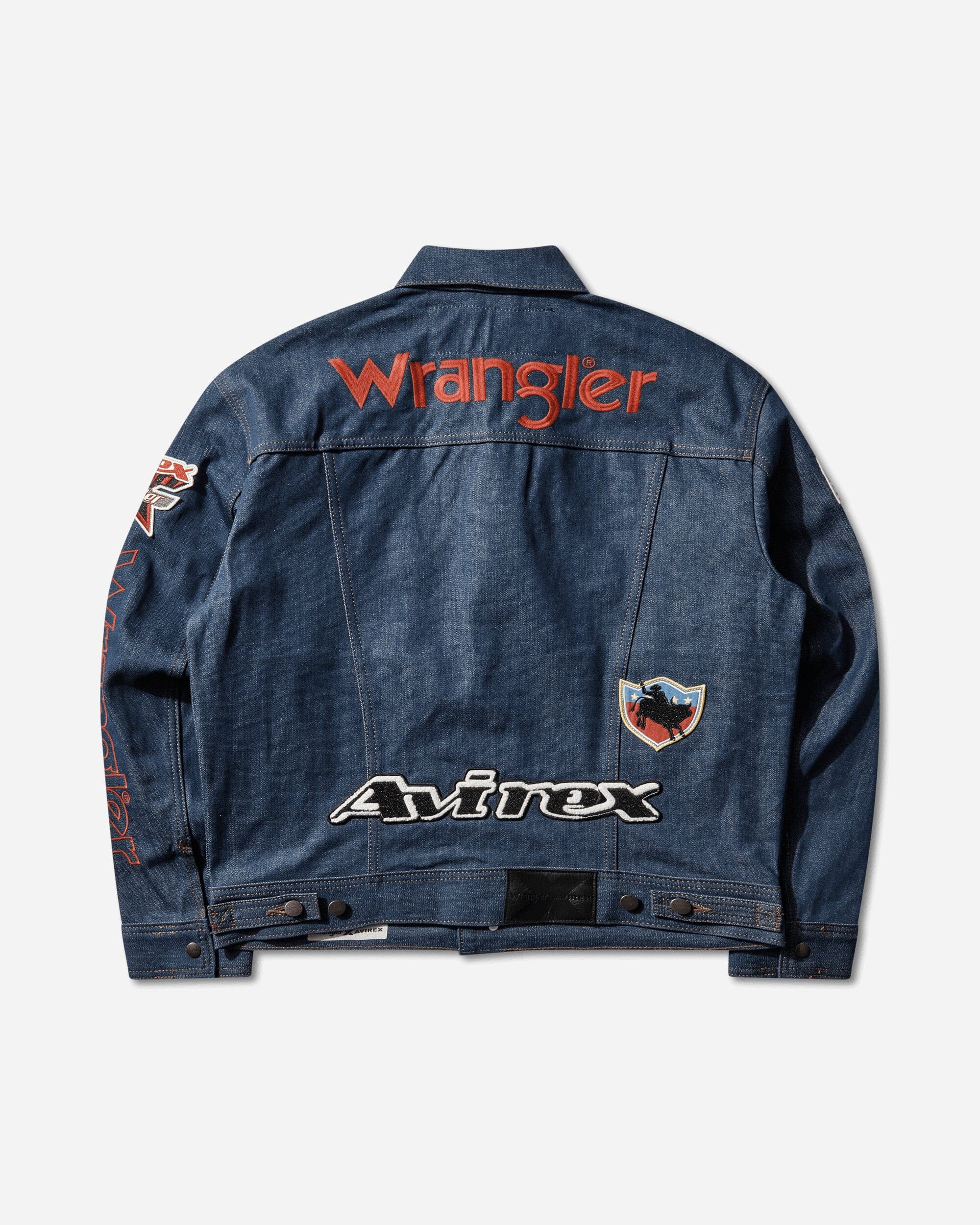 Wrangler Men's Avirex Patch Jacket Raw Indigo