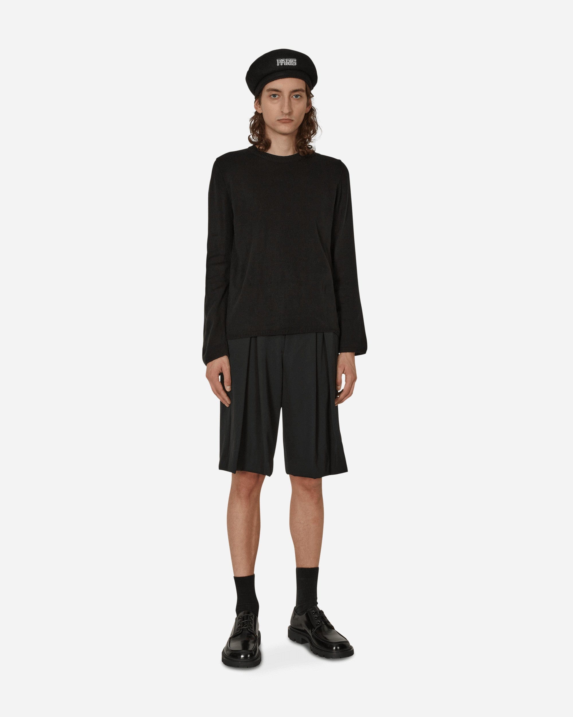 Comme Des Garçons Black Asymmetric Pullover Black