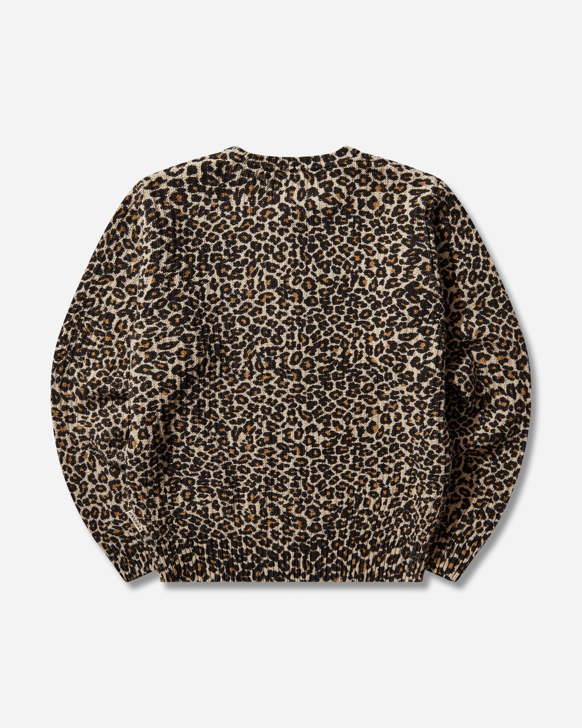Stussy Leopard Sweater Beige