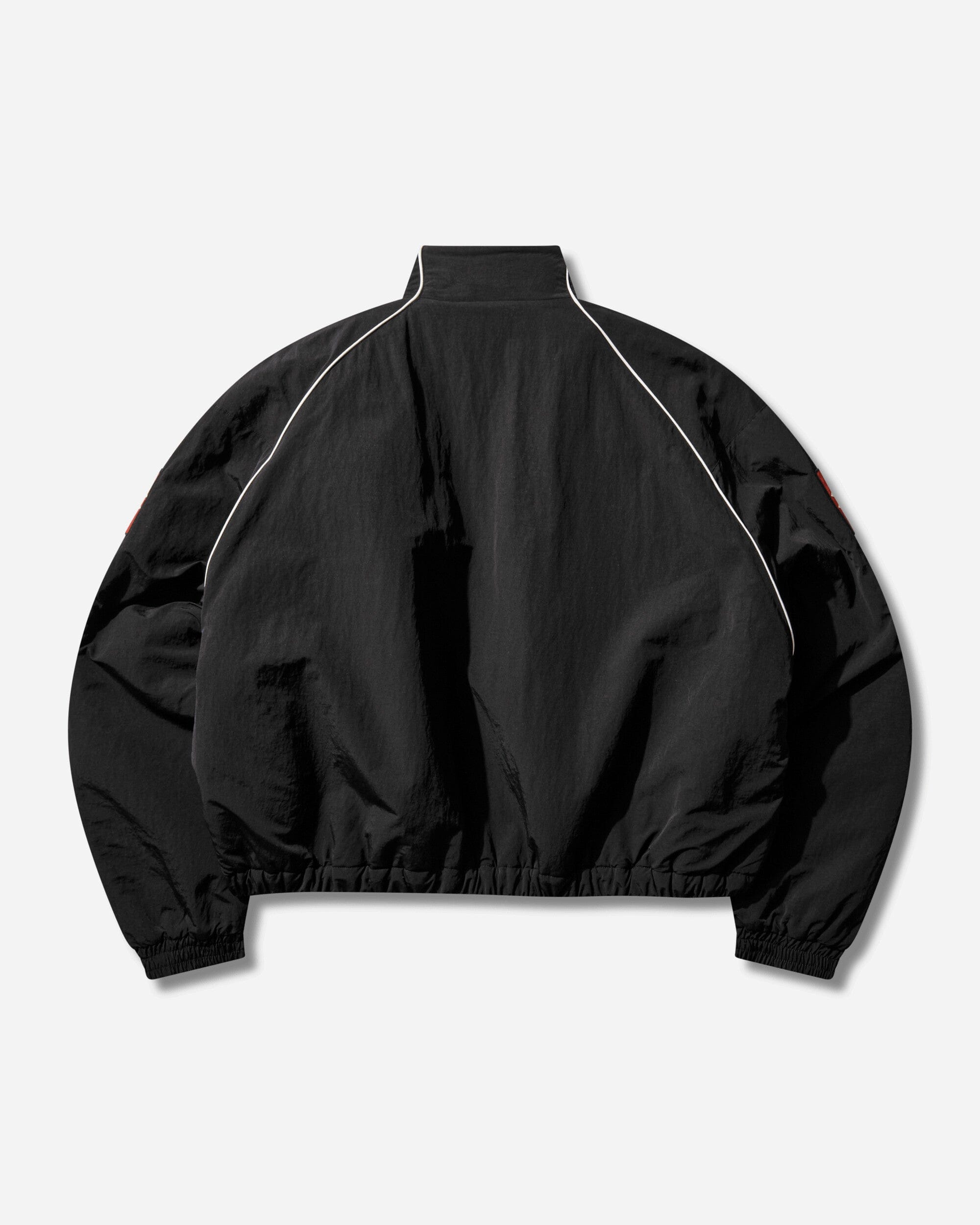 Protocol Index Exaggerated Shoulder Track Jacket Black