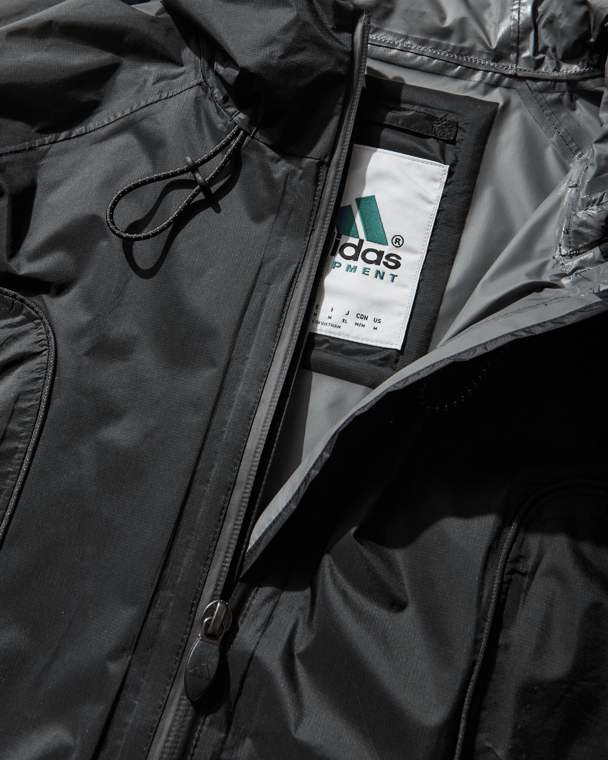 adidas Men's EQT Full Zip Shell Jacket Black