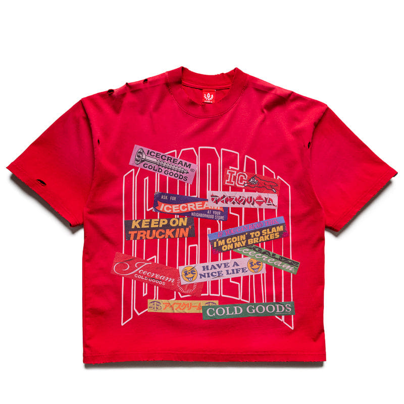 Ice Cream Bumper Knit Tee - Salsa