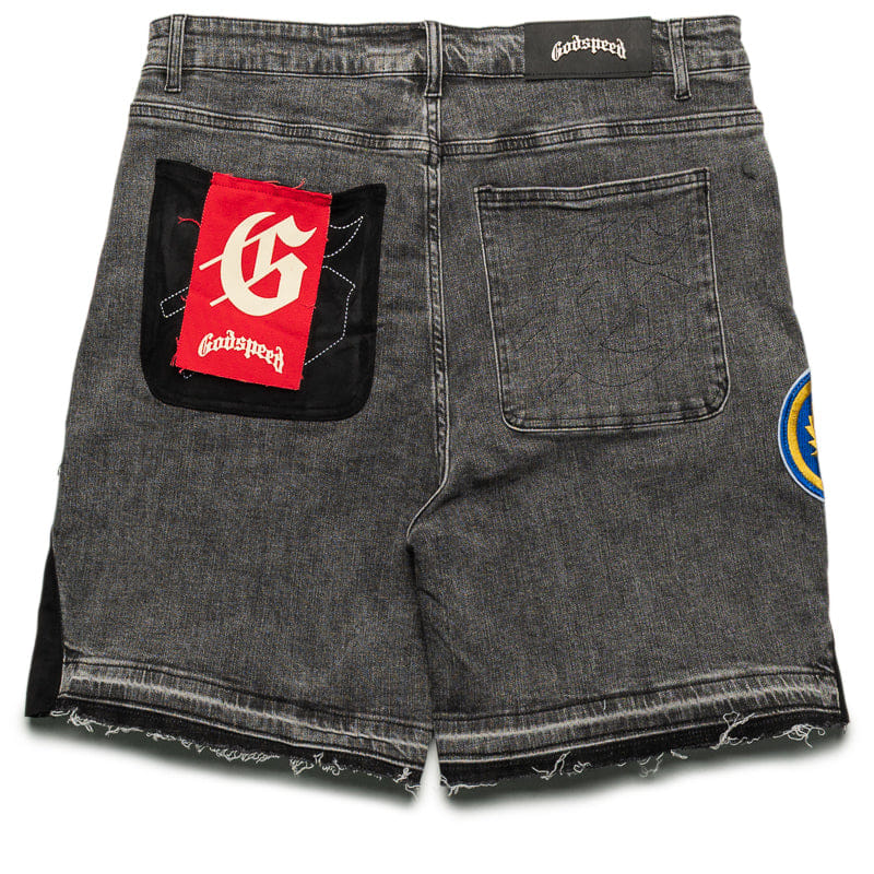 Godspeed New York Patchwork Denim Shorts V2 - Grey MIA