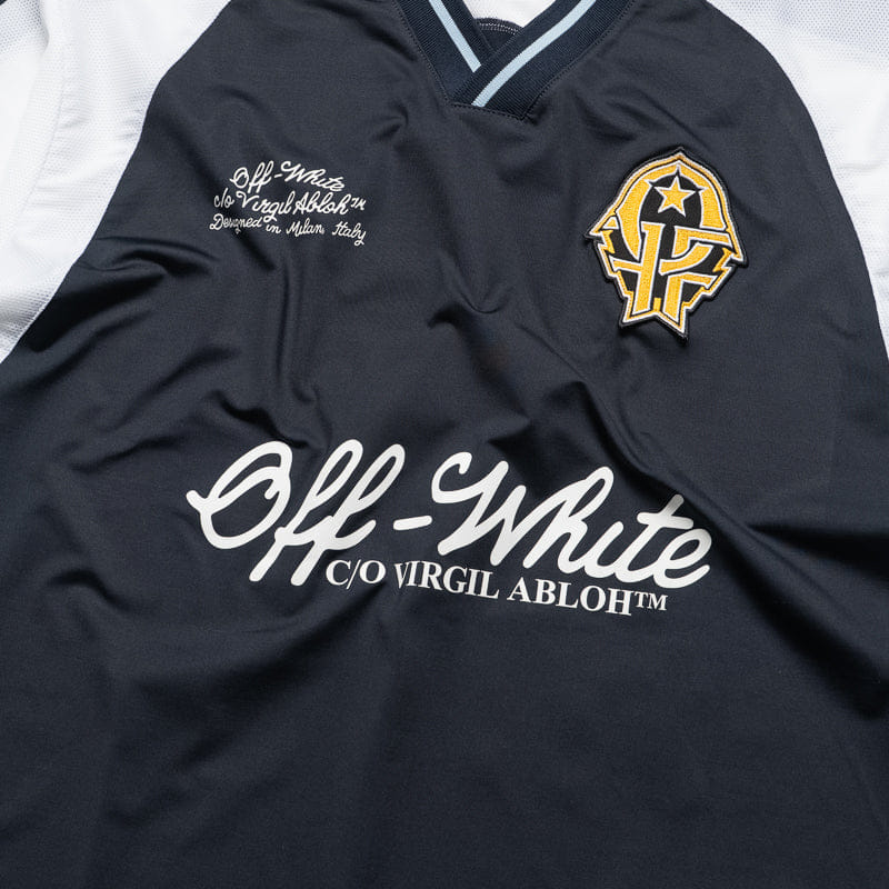 Off-White Soccer V-Neck Jersey - Night Sky