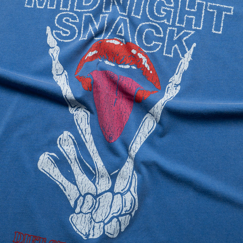 Diet Starts Monday Midnight Snack Cut Off Tee - Blue