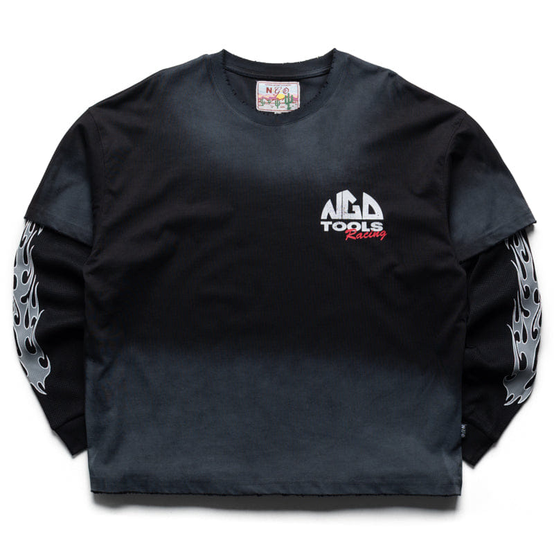 Nothing Grows Overnight Tools Thermal Layer L/S Tee - Black