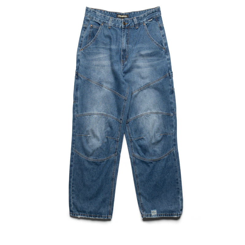Criminal Damage Franklin Pants - Mid Blue