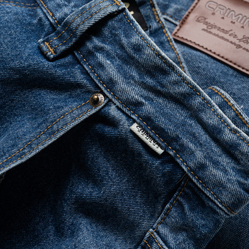 Criminal Damage Franklin Pants - Mid Blue