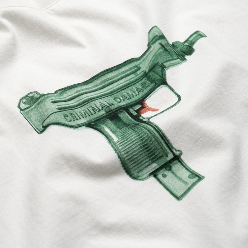 Criminal Damage Water Gun Tee - Off White