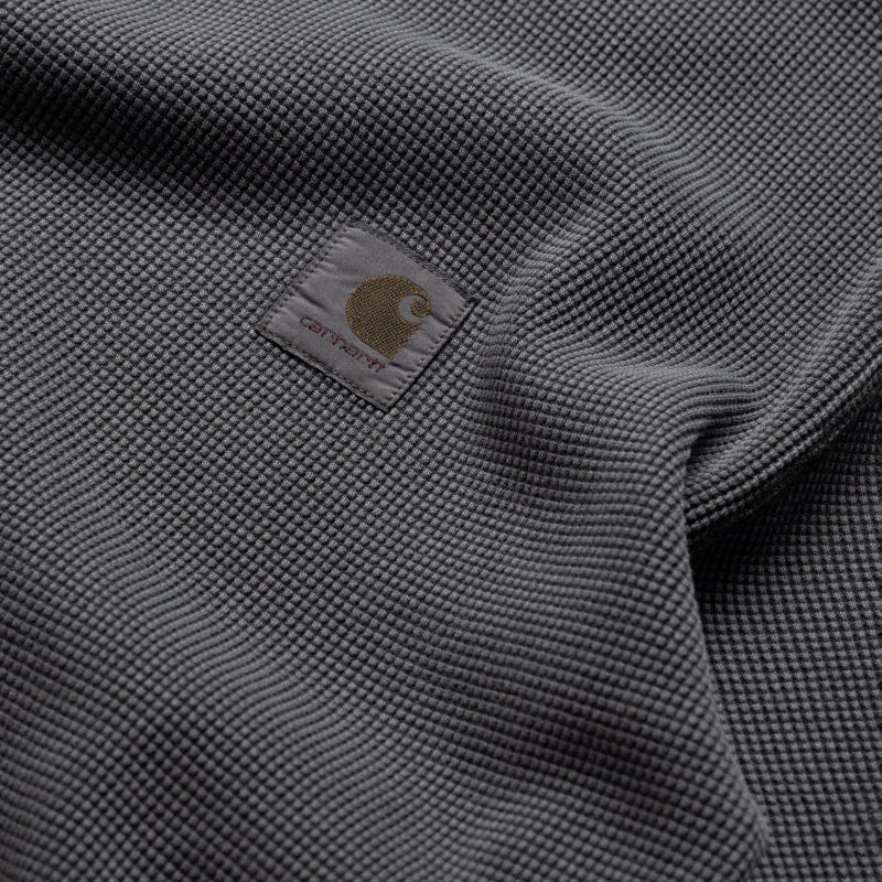 Carhartt WIP Nelson Waffle Tee - Black
