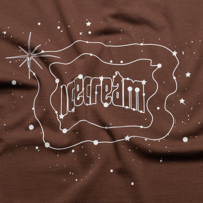 Ice Cream Star Gazing Tee - Chestnut
