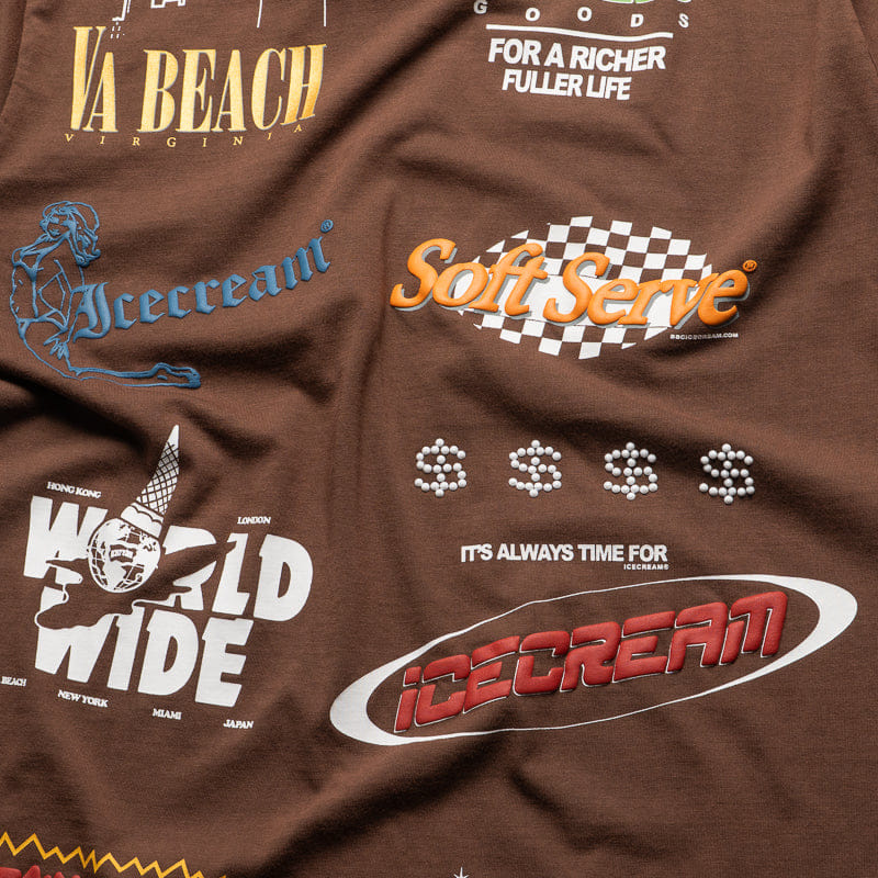 Ice Cream Rich Knit Tee - Chestnut