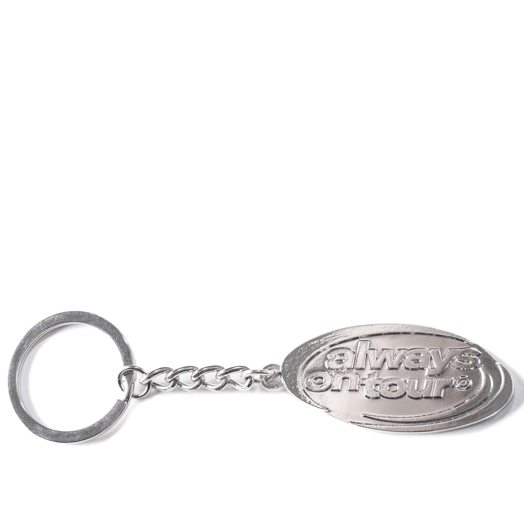 Always On Tour Spinner Keychain - Silver