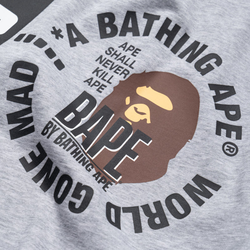 BAPE A Bathing Ape Logo Tee - Gray