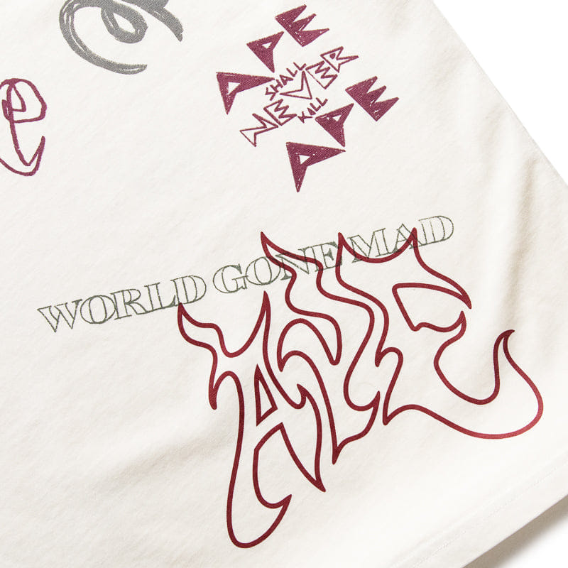 BAPE A Bathing Ape Overall Print Tee - Ivory