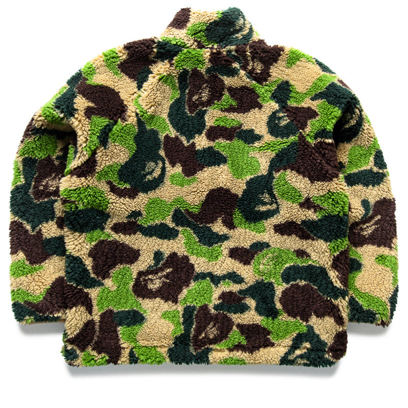 BAPE A Bathing Ape ABC Camo Metal One Point Boa Jacket - Green