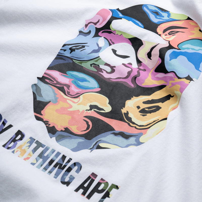 BAPE A Bathing Ape Art Camo By Bathing Ape Tee - White