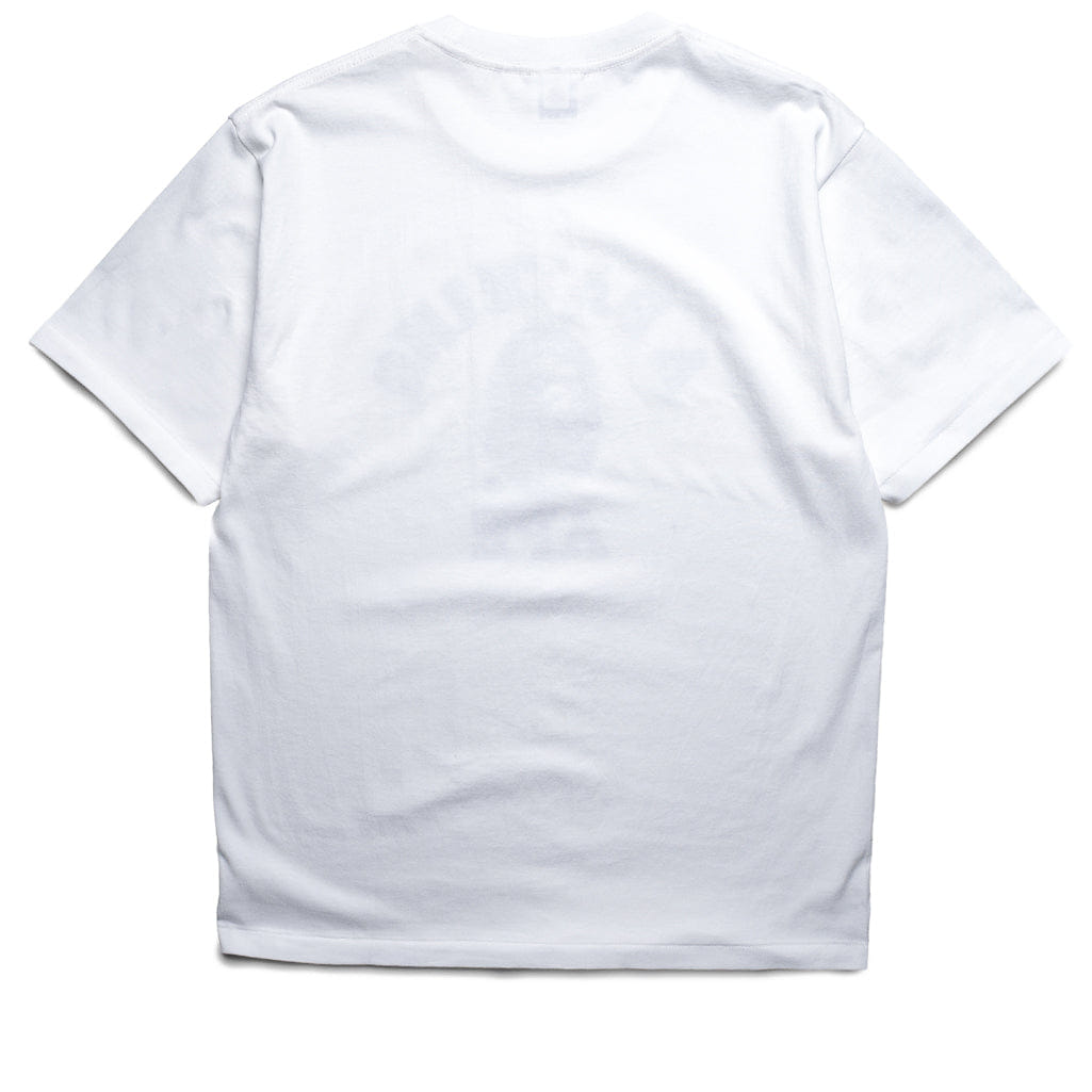 BAPE A Bathing Ape Wild Leopard Pattern College Tee - White/Beige