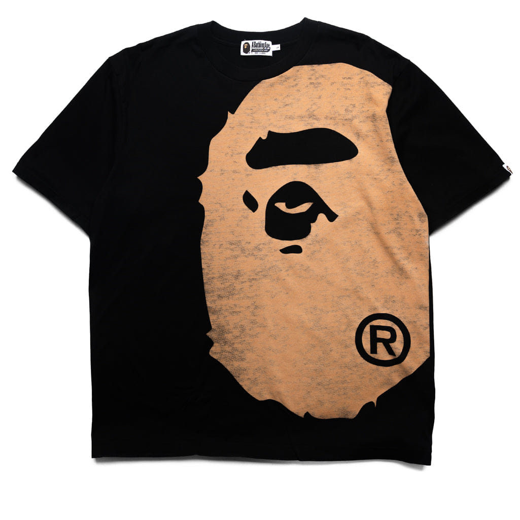 BAPE A Bathing Ape Bleached Big Ape Head Tee - Black