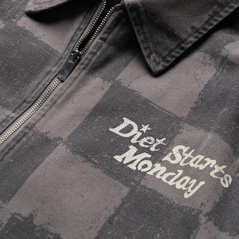 Diet Starts Monday Dylan Jacket - Checkered Grey