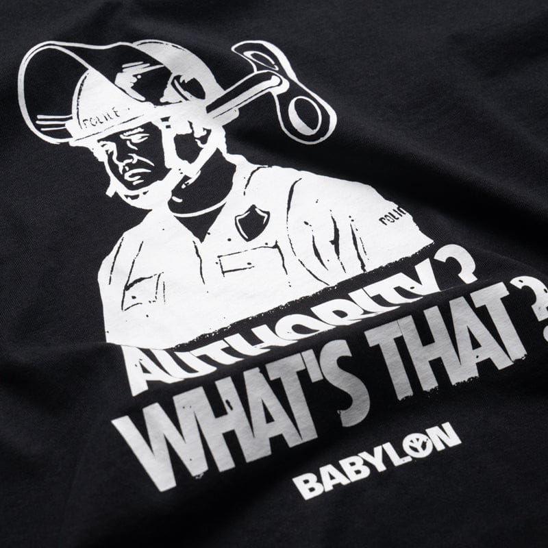 Babylon What's Authority Tee - Jet Black