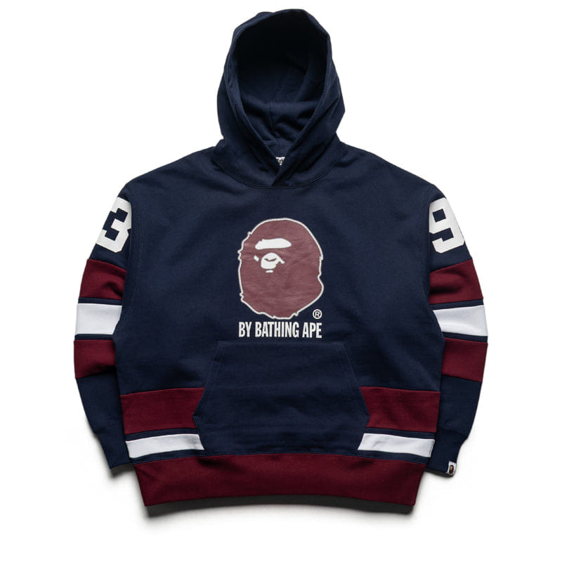 BAPE A Bathing Ape Bape Pullover Hoodie - Navy