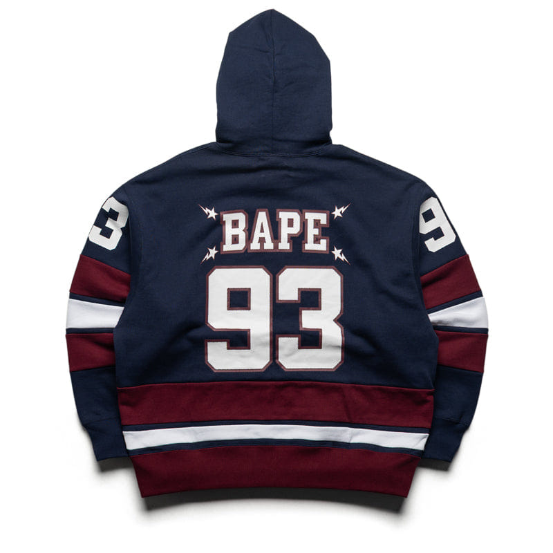 BAPE A Bathing Ape Bape Pullover Hoodie - Navy