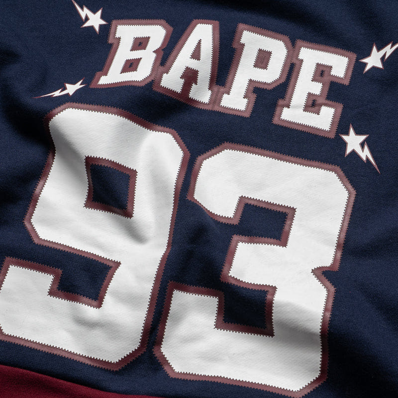 BAPE A Bathing Ape Bape Pullover Hoodie - Navy