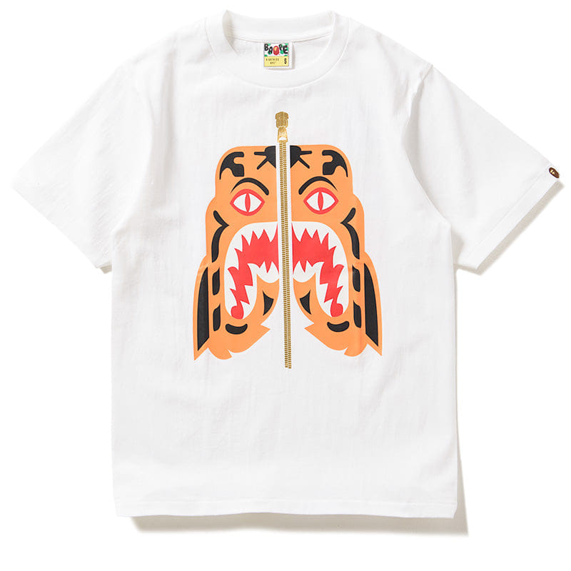 BAPE A Bathing Ape Colors Tiger Tee - White