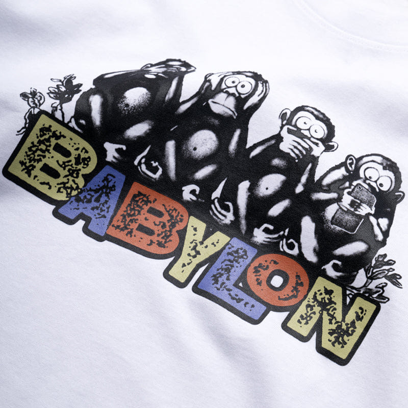 Babylon Monkey Business Tee - White