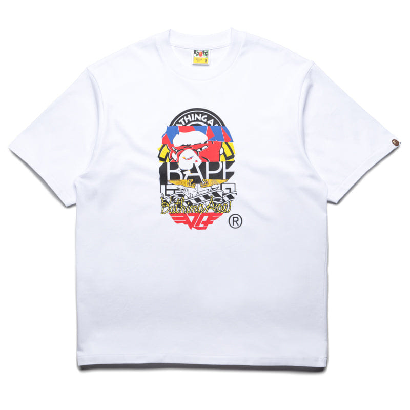 BAPE A Bathing Ape Multi Logo Ape Head Tee - White