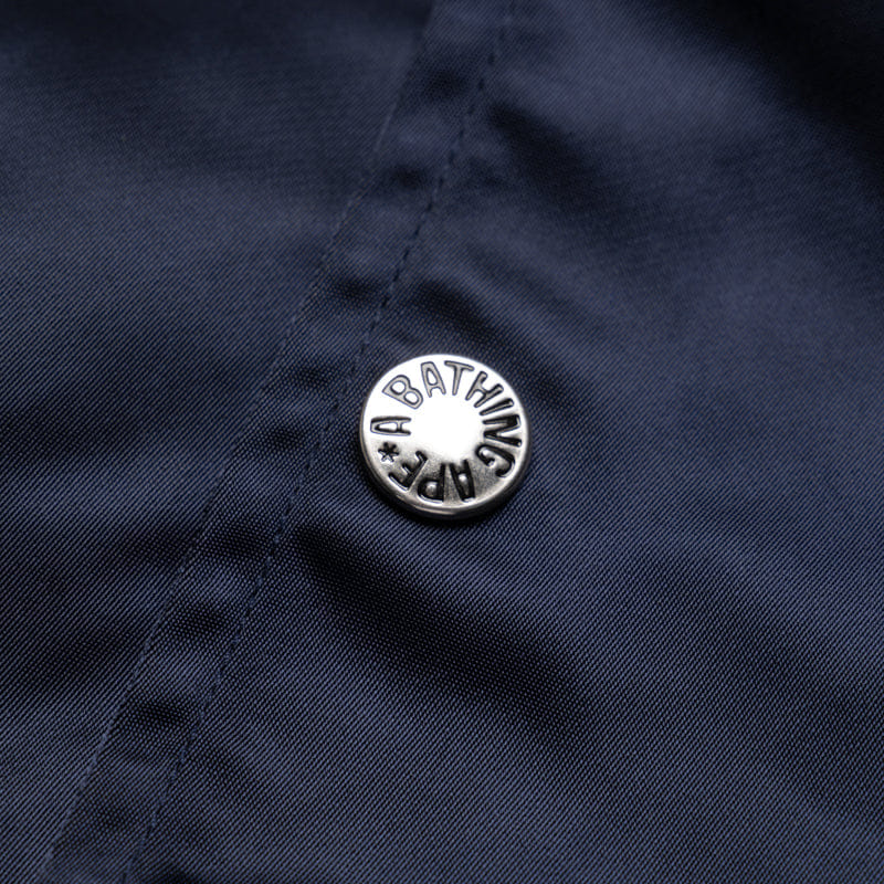 BAPE A Bathing Ape Baseball Varsity Jacket - Navy