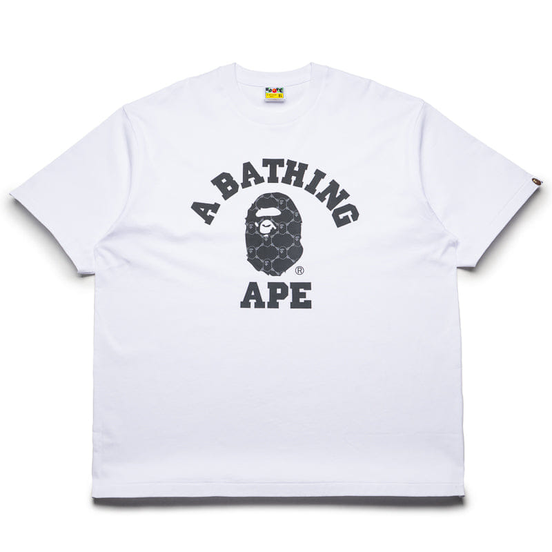 BAPE A Bathing Ape College Monogram College Tee - White