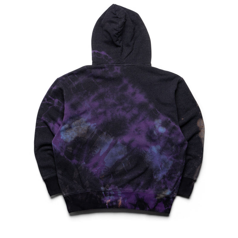 BAPE A Bathing Ape Tie Dye College Pullover Hoodie - Black