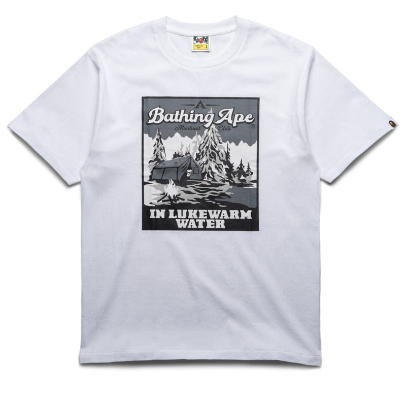 BAPE A Bathing Ape Base Camp Tee - White