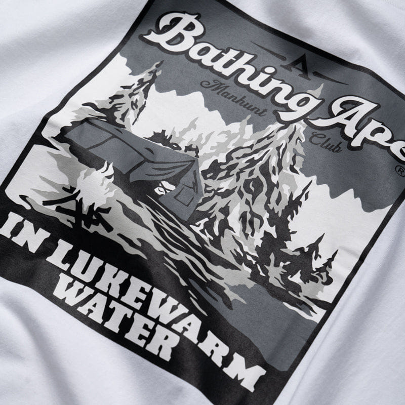 BAPE A Bathing Ape Base Camp Tee - White