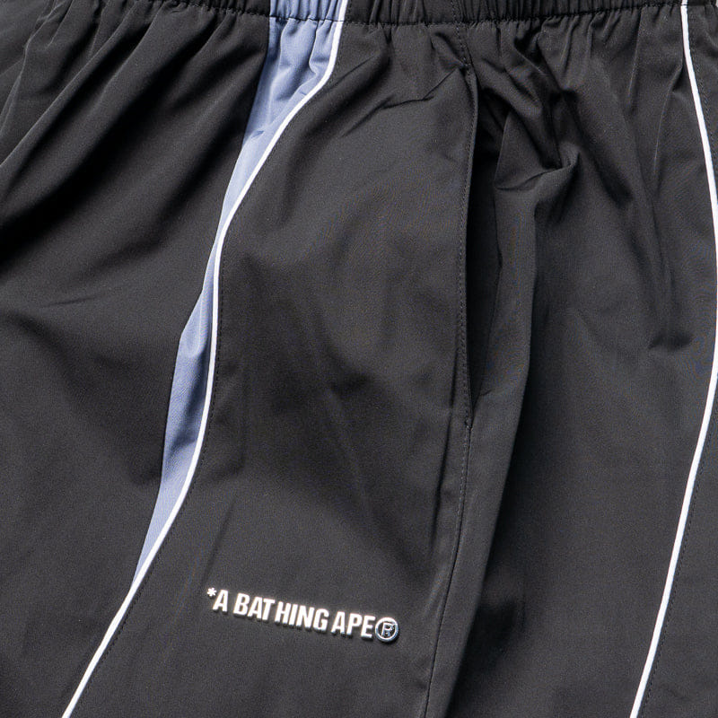 BAPE A Bathing Ape Logo Nylon Track Pants - Black