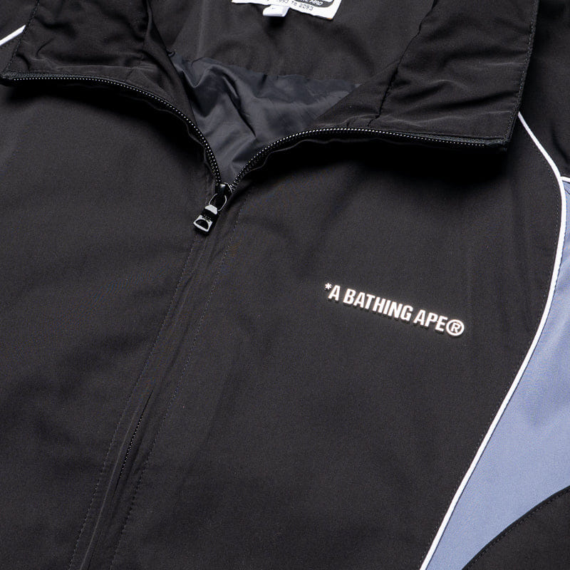 BAPE A Bathing Ape Logo Nylon Track Jacket - Black