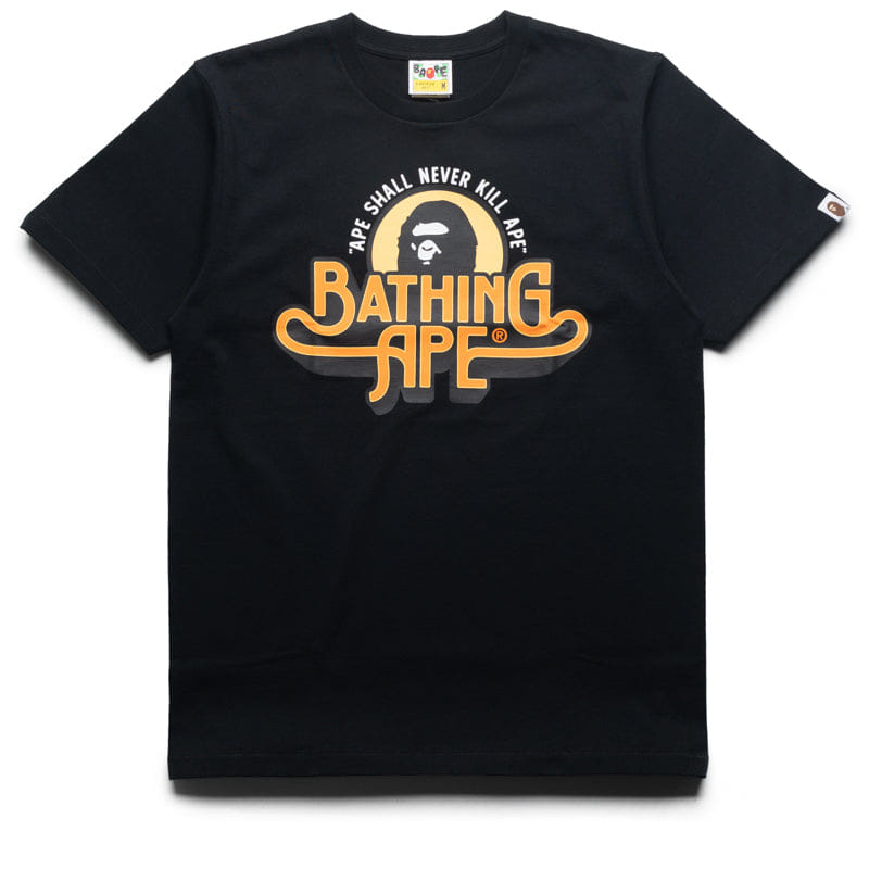 BAPE A Bathing Ape Genuine Garment Logo Tee - Black
