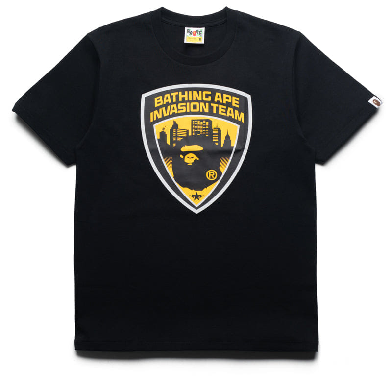 BAPE A Bathing Ape Security Emblem Tee - Black