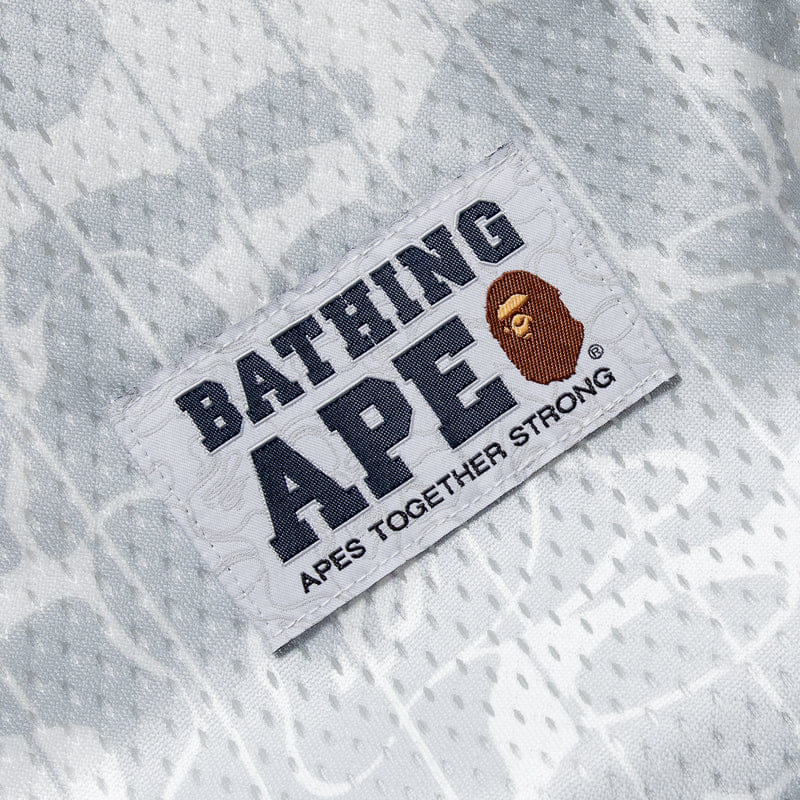 BAPE A Bathing Ape Camo Stripe Baseball Jersey - Gray