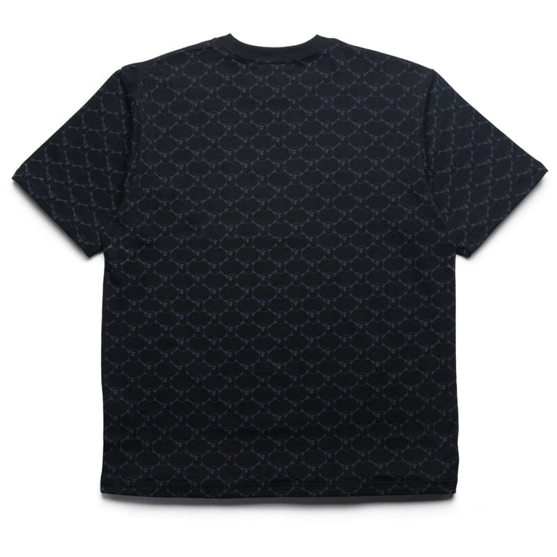 BAPE A Bathing Ape College Monogram Logo Tee - Black