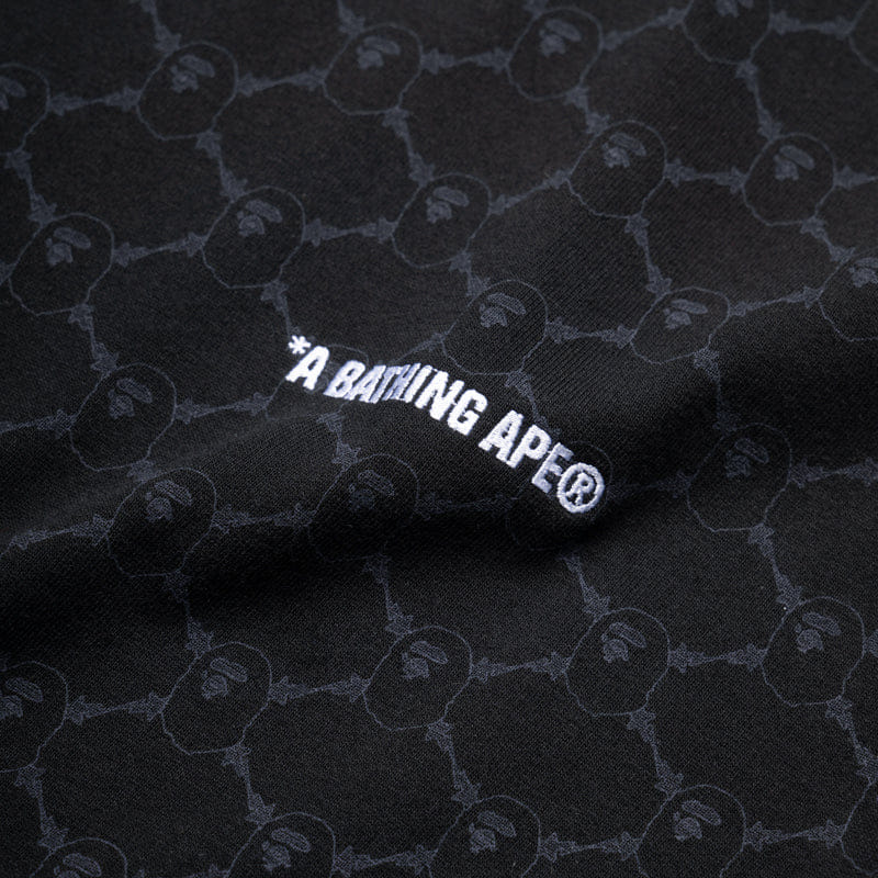 BAPE A Bathing Ape College Monogram Logo Tee - Black