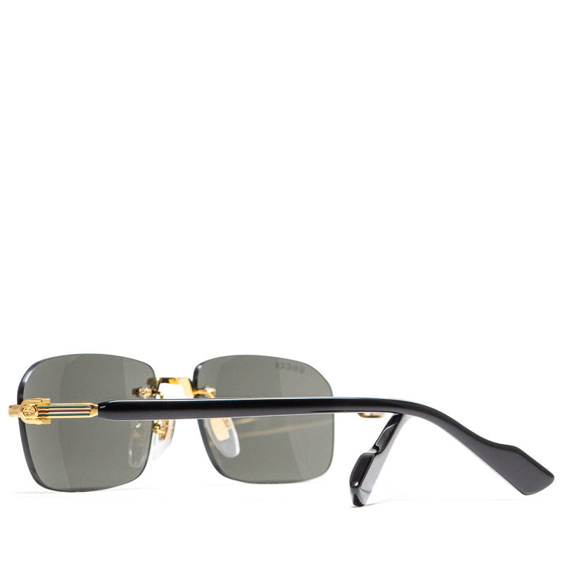 Gucci Rectangular Frame Sunglasses - Gold/Grey